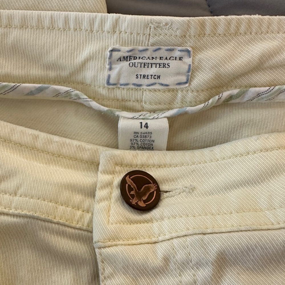 American Eagle Outfitters Women's yellow Stretch Pants